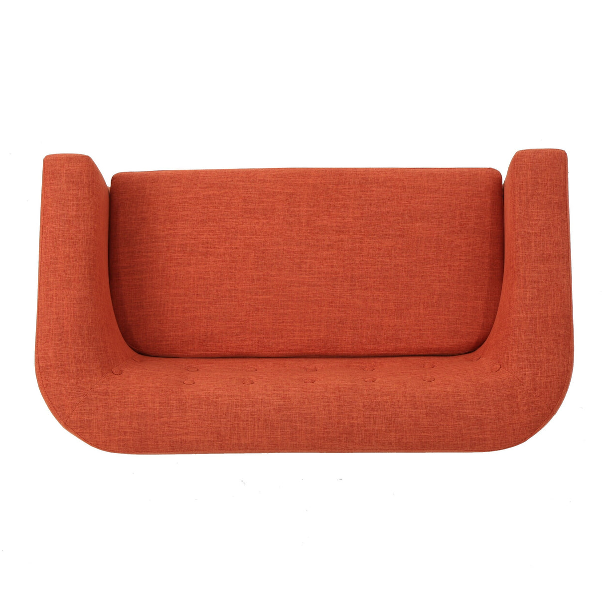 Bridie Mid-Century Fabric Loveseat by Christopher Knight Home