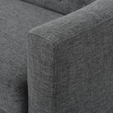 Bridie Mid-Century Fabric Loveseat by Christopher Knight Home