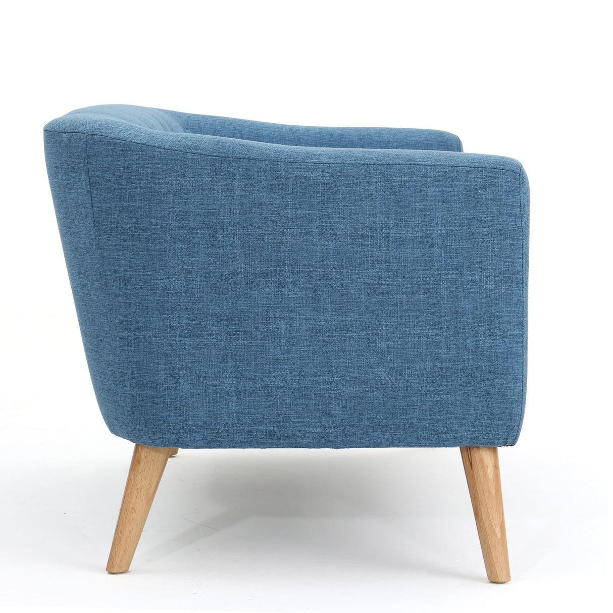 Bridie Mid-Century Fabric Loveseat by Christopher Knight Home