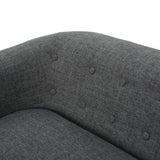 Bridie Mid-Century Fabric Loveseat by Christopher Knight Home