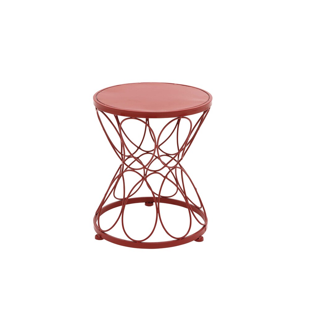 Red Metal Plant Stand