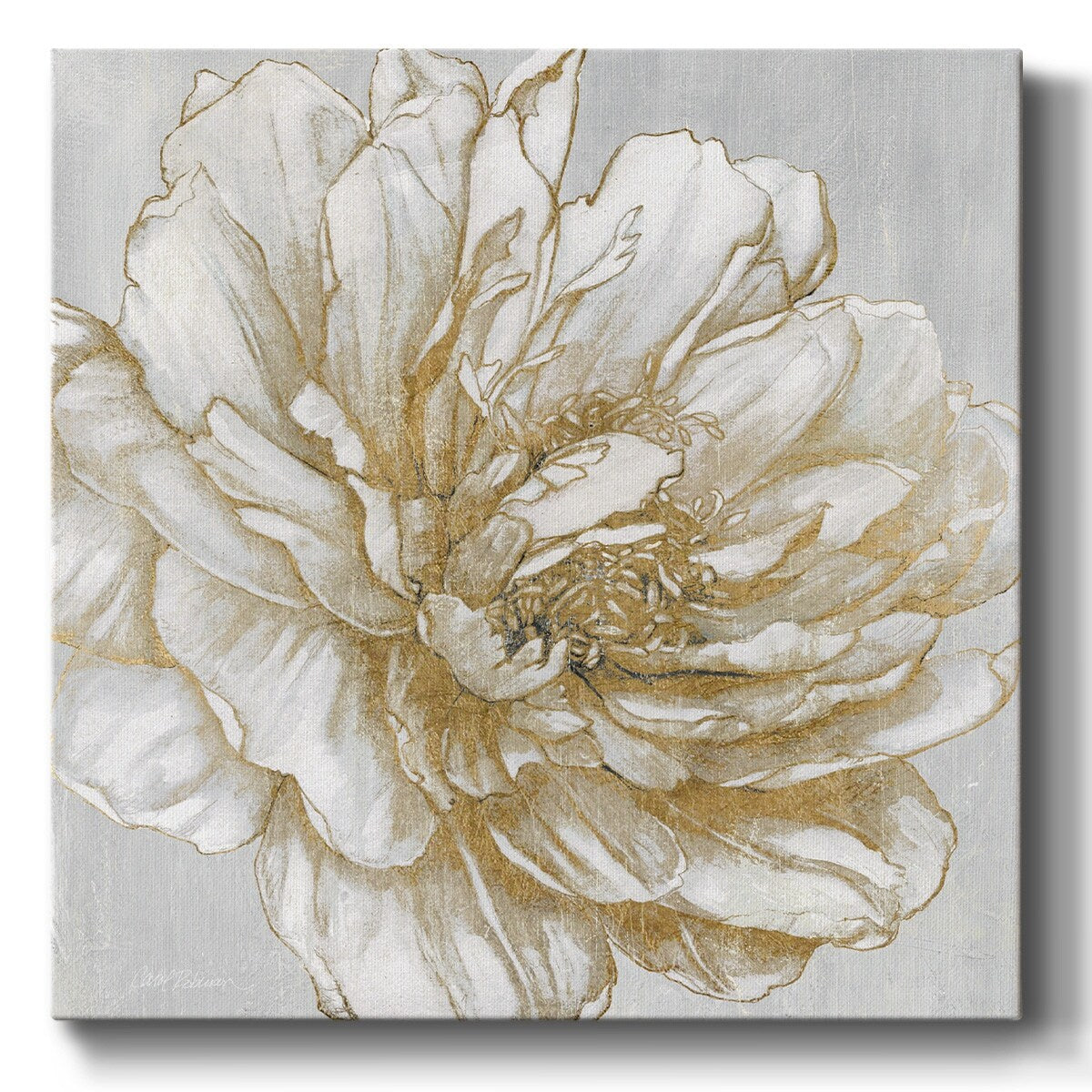 Bright Peony-Gallery Wrapped Canvas