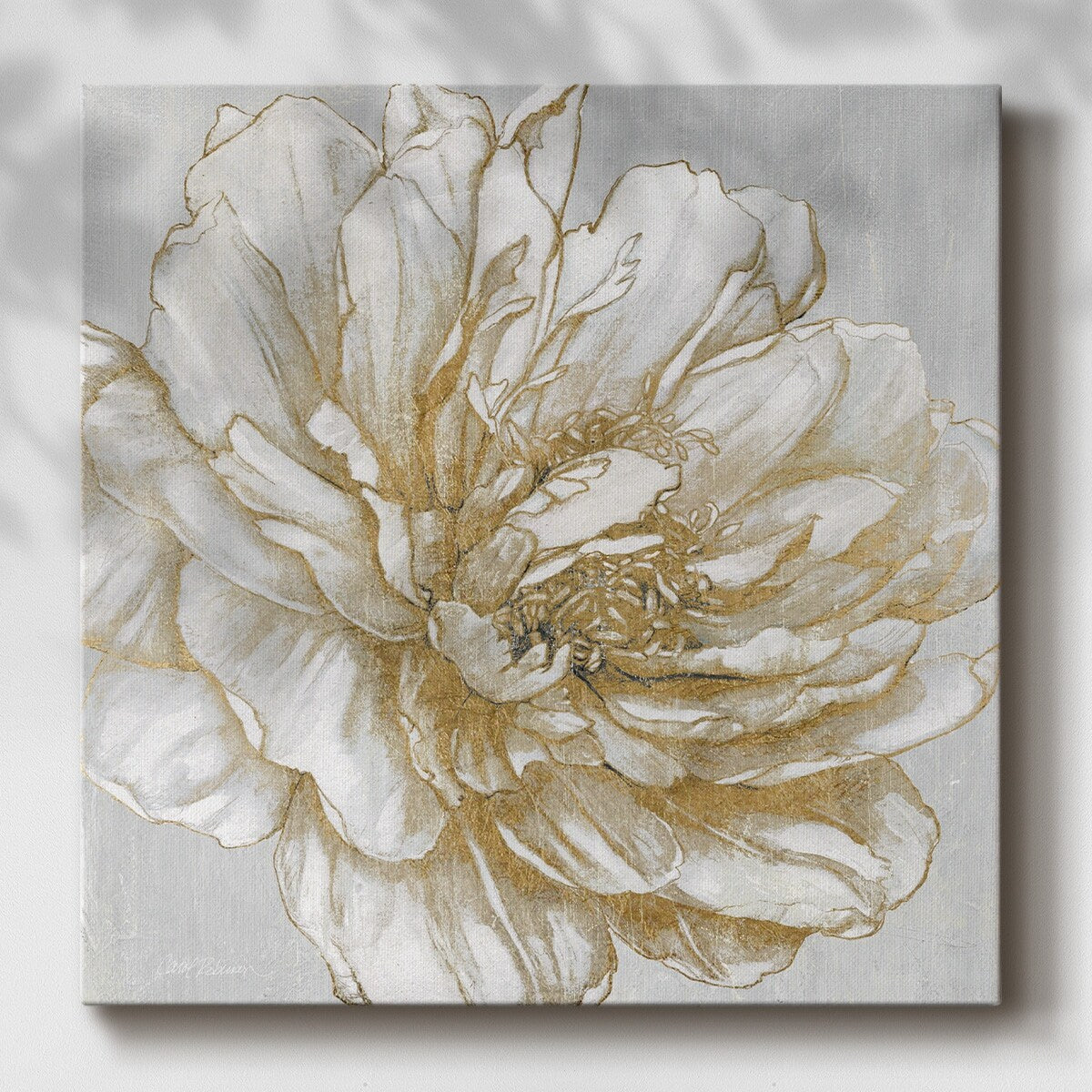 Bright Peony-Gallery Wrapped Canvas