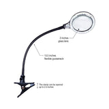 Brightech Lightview Pro 23.5 in. Classic Black Plug-in Adjustable Gooseneck 1.75X Magnifying Integrated LED Desk Lamp