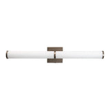 Brighton 25-inch ADA AC LED Glass Bronze Bathroom Bar Light/Wall Sconce