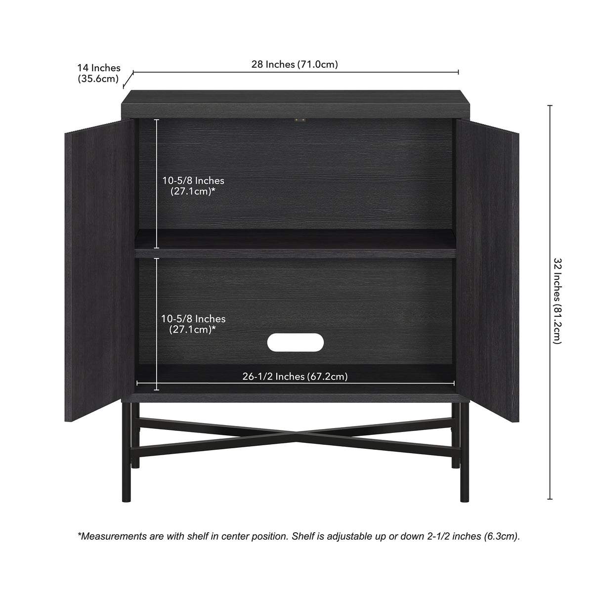 Brighton 28" Wide Rectangular Accent Cabinet - 28" Wide