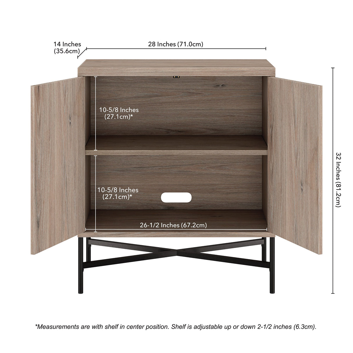 Brighton 28" Wide Rectangular Accent Cabinet - 28" Wide