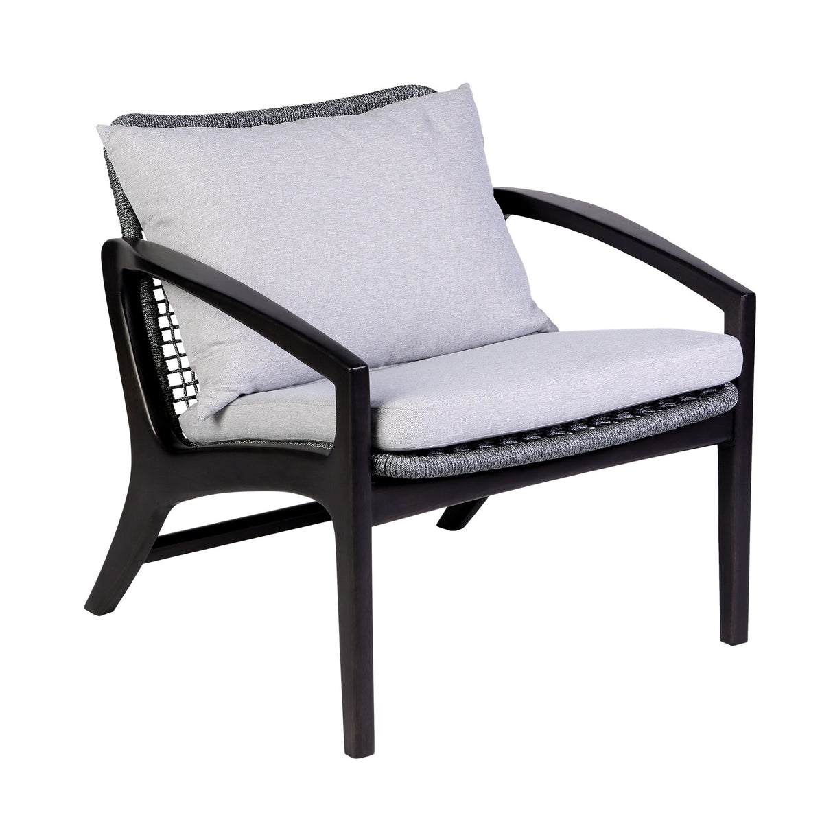 Brighton Solid Wood and Rope 4-Piece Chat Set