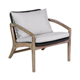 Brighton Solid Wood and Rope 4-Piece Chat Set