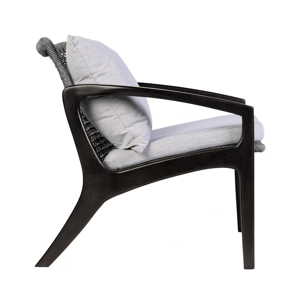 Brighton Solid Wood and Rope 4-Piece Chat Set