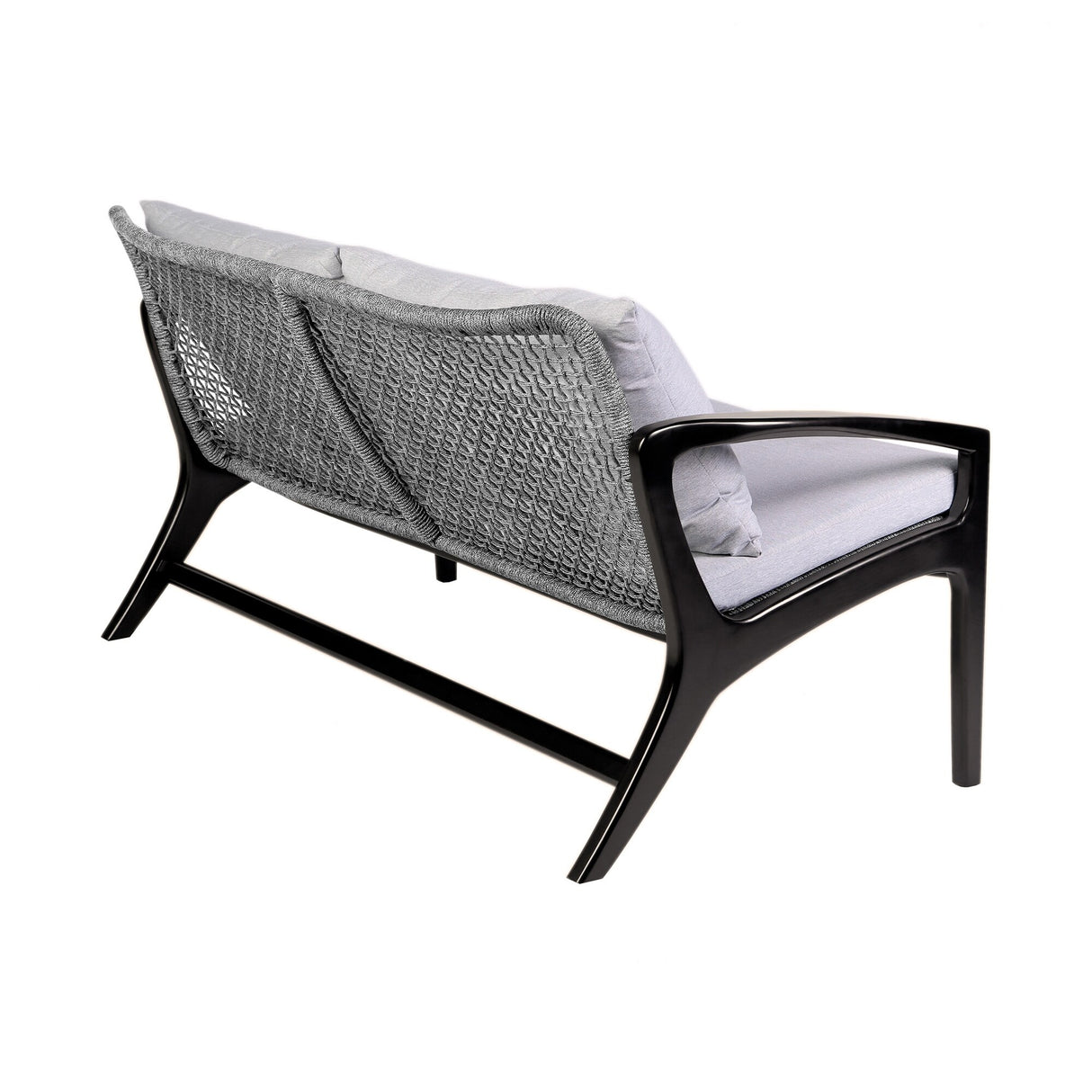 Brighton Solid Wood and Rope 4-Piece Chat Set