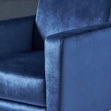Brightwood Modern Velvet Recliner w/ Steel Legs by Christopher Knight Home