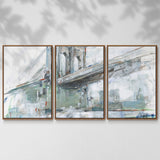 Brilliant City Study III - Multi Piece Framed Canvas