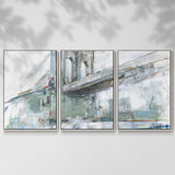 Brilliant City Study III - Multi Piece Framed Canvas