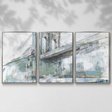 Brilliant City Study III - Multi Piece Framed Canvas