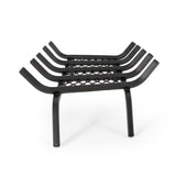 Brinkdale Iron Fireplace Log Holder by Christopher Knight Home - 6.50" H x 27.00" W x 13" D