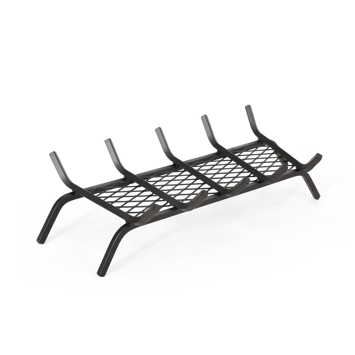 Brinkdale Iron Fireplace Log Holder by Christopher Knight Home - 6.50" H x 27.00" W x 13" D