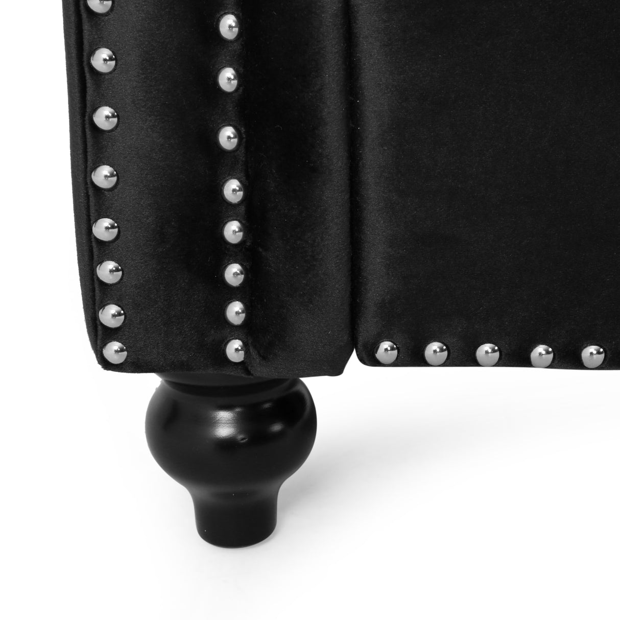 Brinkhaven Contemporary Button Tufted Loveseat with Nailhead Trim by Christopher Knight Home