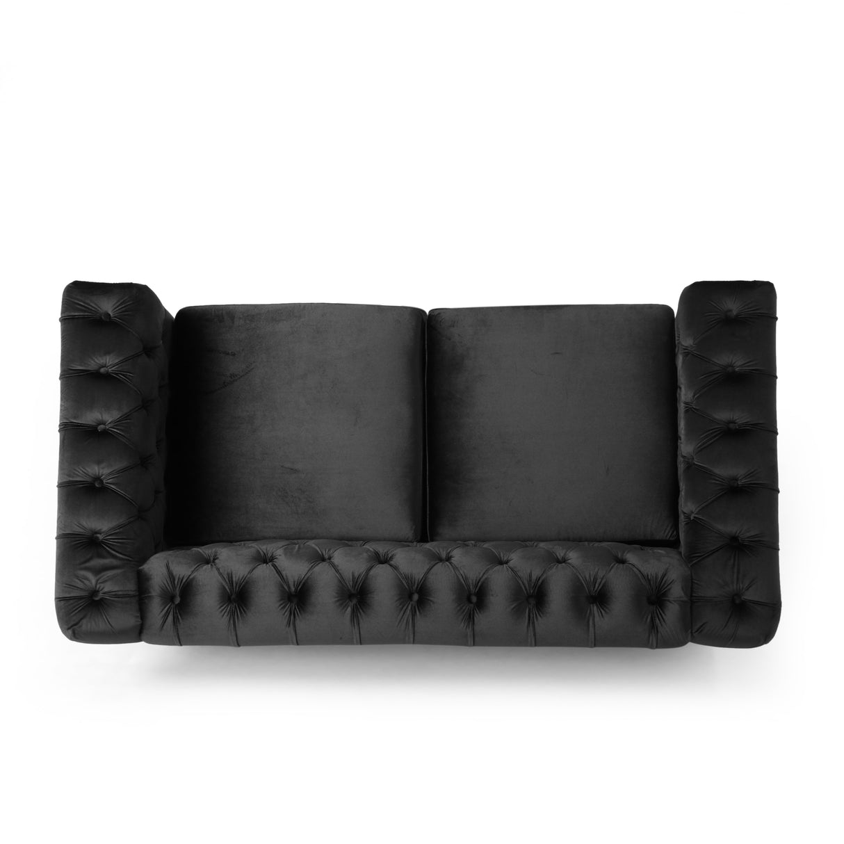 Brinkhaven Contemporary Button Tufted Loveseat with Nailhead Trim by Christopher Knight Home