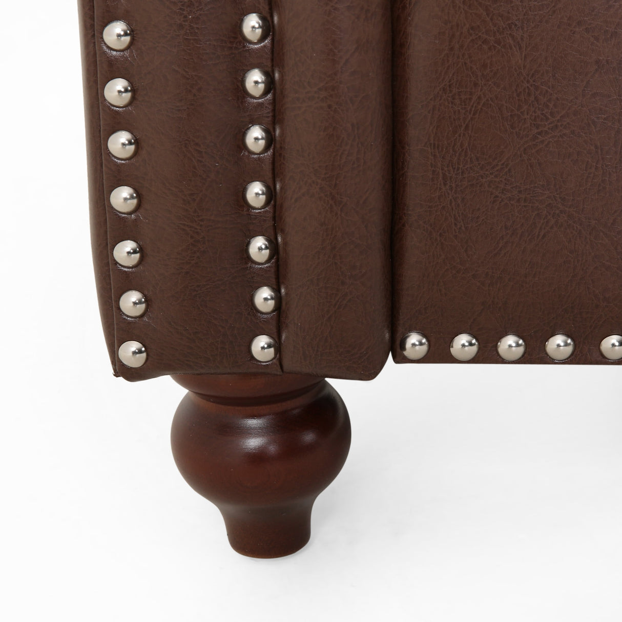 Brinkhaven Contemporary Button Tufted Loveseat with Nailhead Trim by Christopher Knight Home