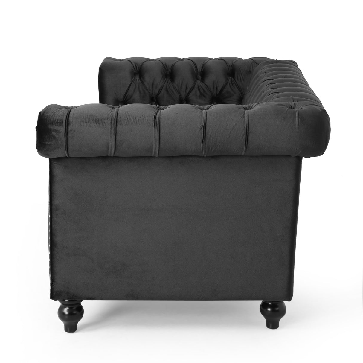Brinkhaven Contemporary Button Tufted Loveseat with Nailhead Trim by Christopher Knight Home