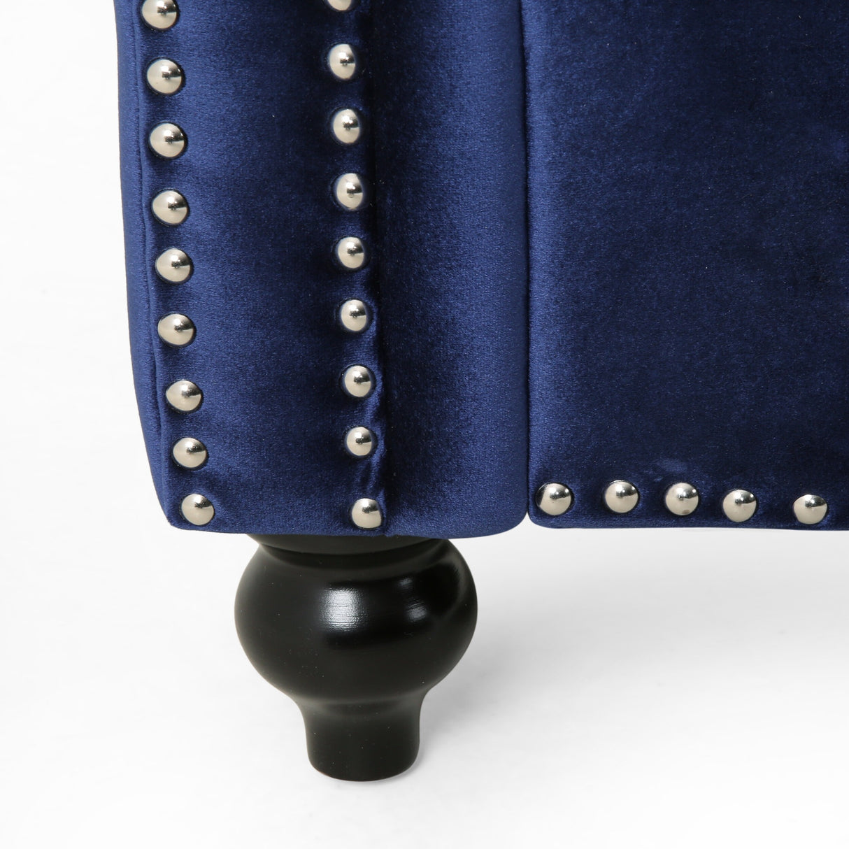 Brinkhaven Contemporary Button Tufted Loveseat with Nailhead Trim by Christopher Knight Home