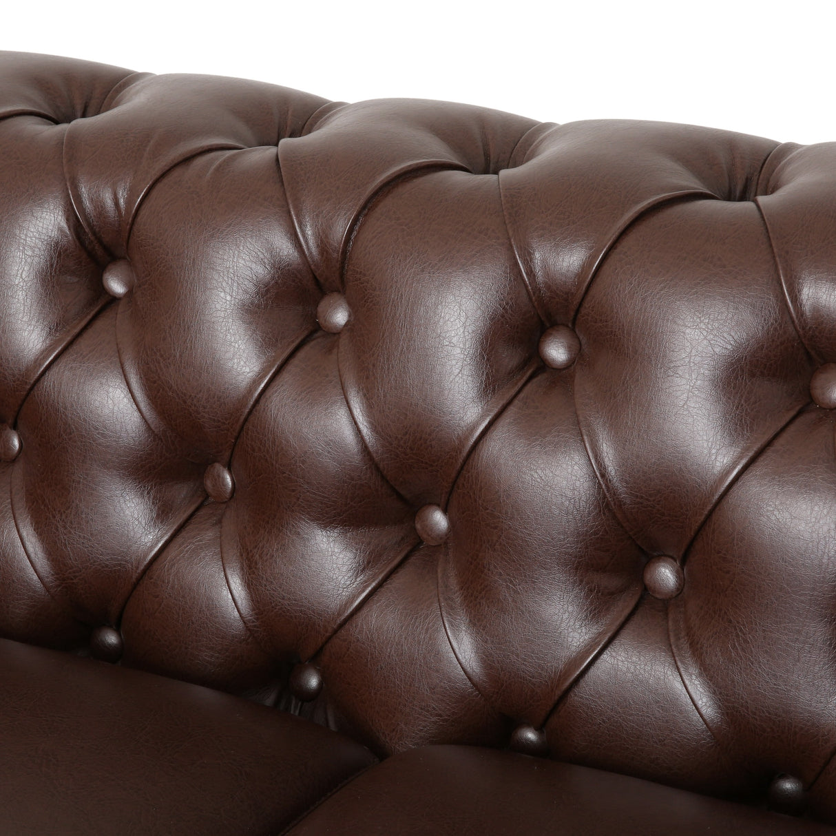 Brinkhaven Contemporary Button Tufted Loveseat with Nailhead Trim by Christopher Knight Home