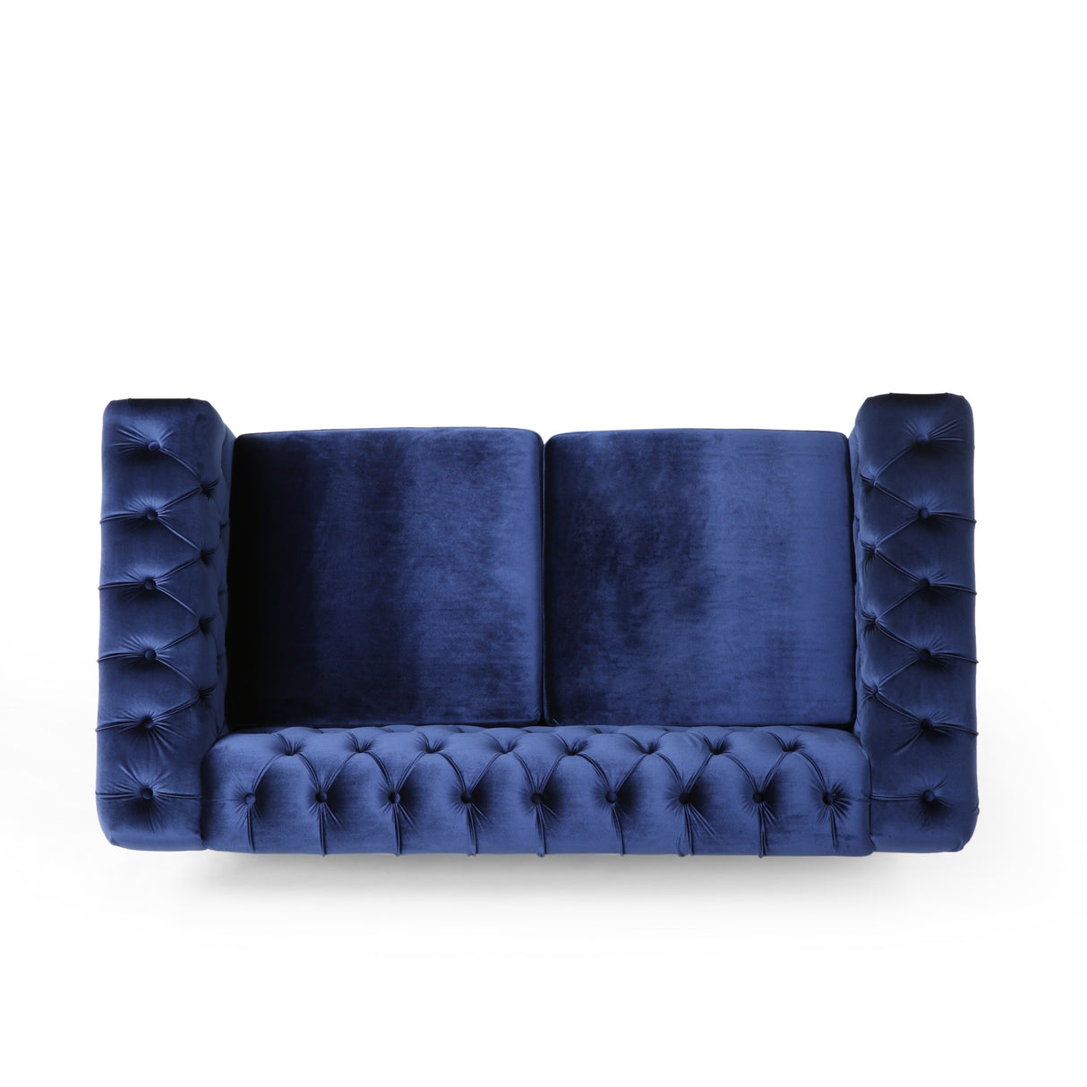 Brinkhaven Contemporary Button Tufted Loveseat with Nailhead Trim by Christopher Knight Home
