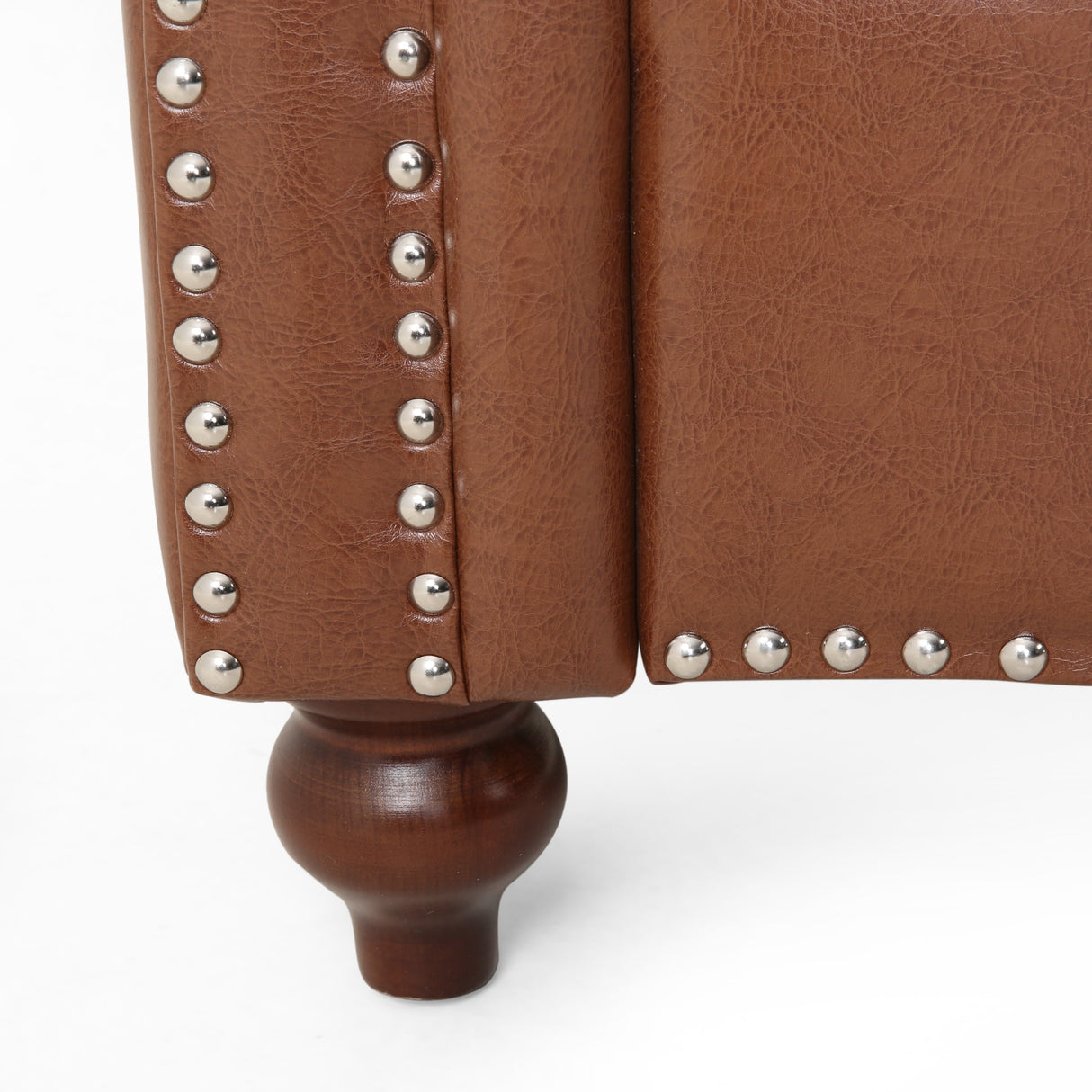 Brinkhaven Contemporary Button Tufted Loveseat with Nailhead Trim by Christopher Knight Home