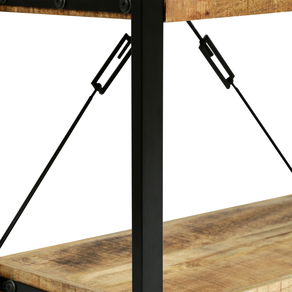Brinkley Indoor Mango Wood Handcrafted 3 Shelf Shelving Unit by Christopher Knight Home