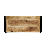 Brinkley Indoor Mango Wood Handcrafted 3 Shelf Shelving Unit by Christopher Knight Home