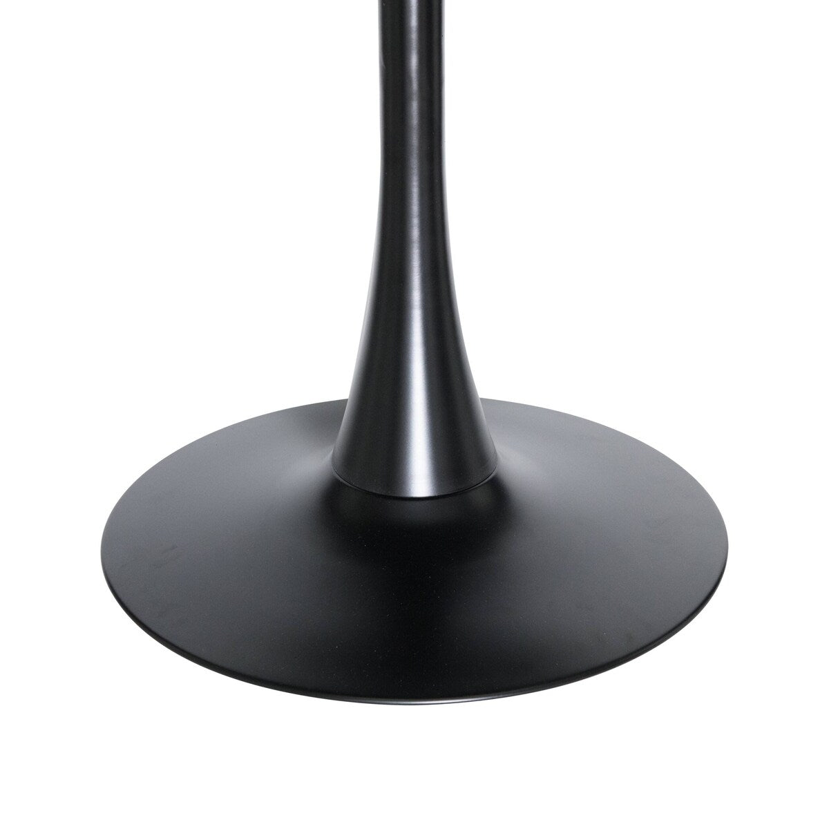 Bristol 36" Round Dining Table for 4 with MDF Top and Sleek Black Iron Base for Kitchen & Dining Room