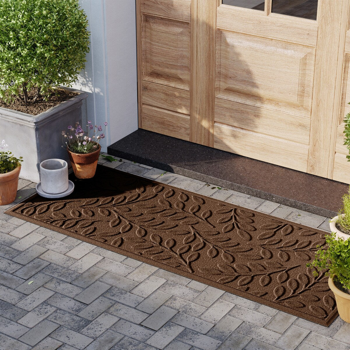 WaterHog Brittney Leaf 22"x60" Indoor/Outdoor Runner Door Mat