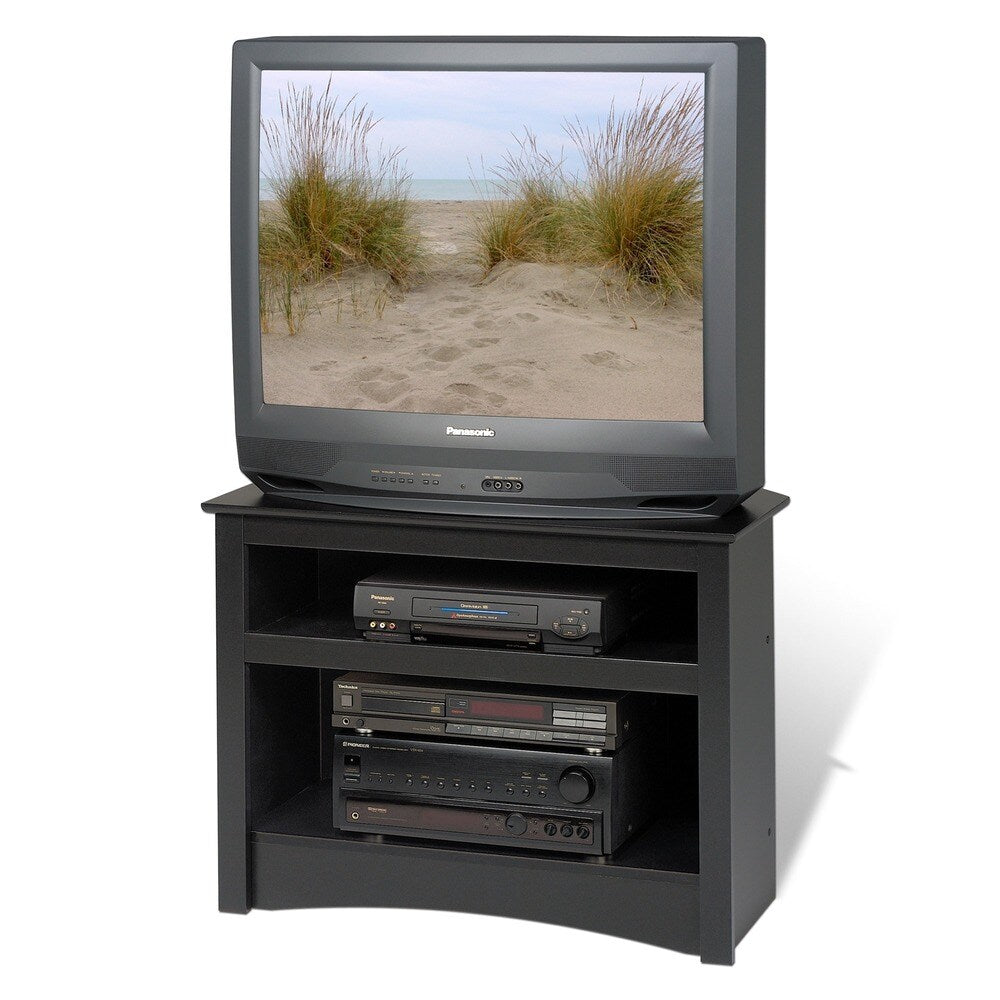 Broadway Black Corner TV Stand