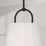 Brody 1-light Pendant w/ White Fabric Shade