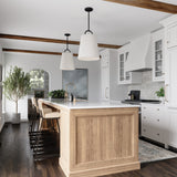 Brody 1-light Pendant w/ White Fabric Shade