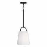 Brody 1-light Pendant w/ White Fabric Shade