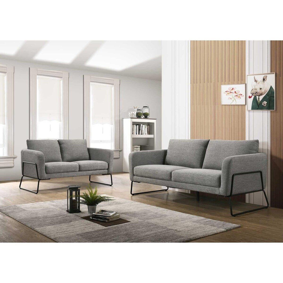 Brolin Heights Modern Seating Set with Sofa, Loveseat & Armchair