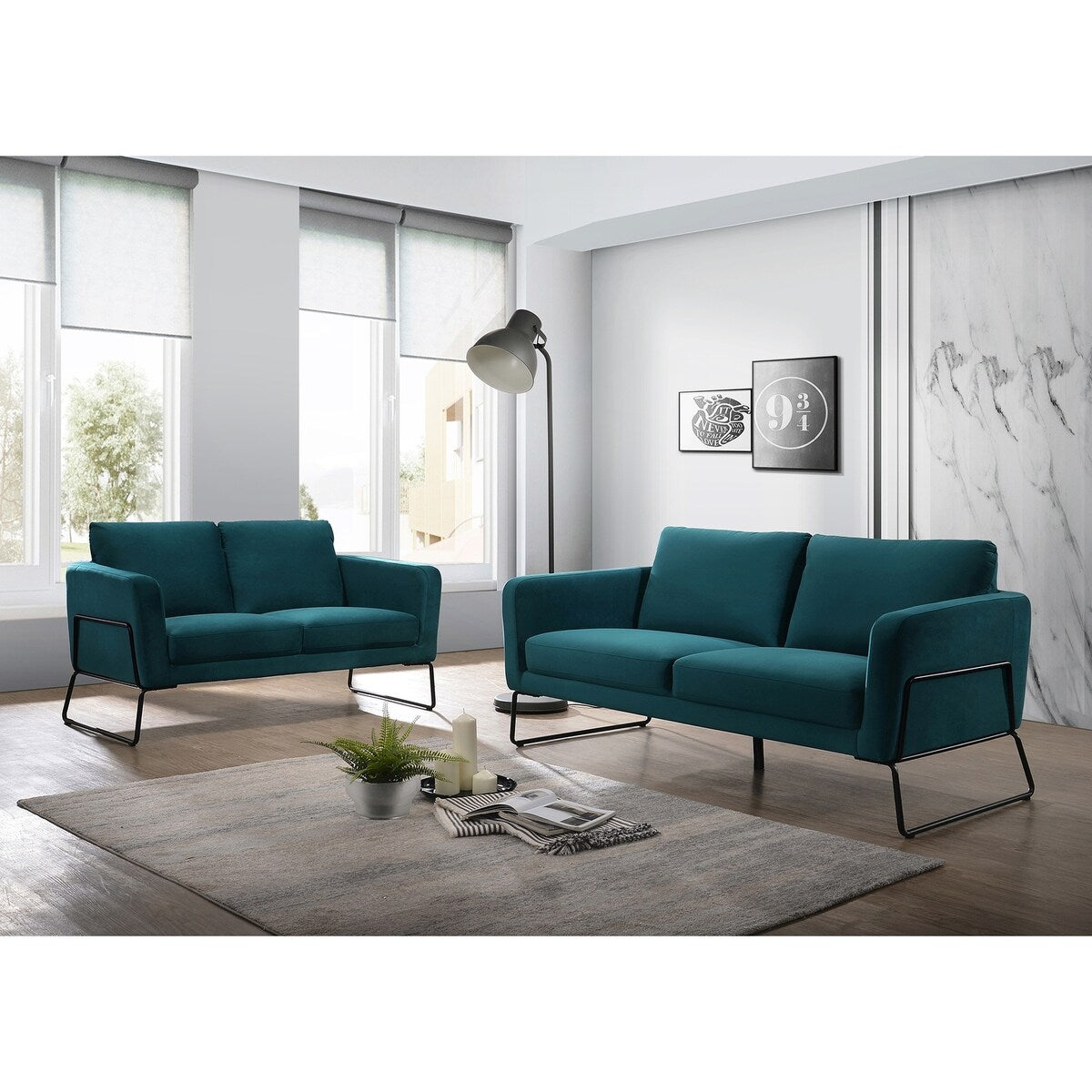 Brolin Heights Modern Seating Set with Sofa, Loveseat & Armchair