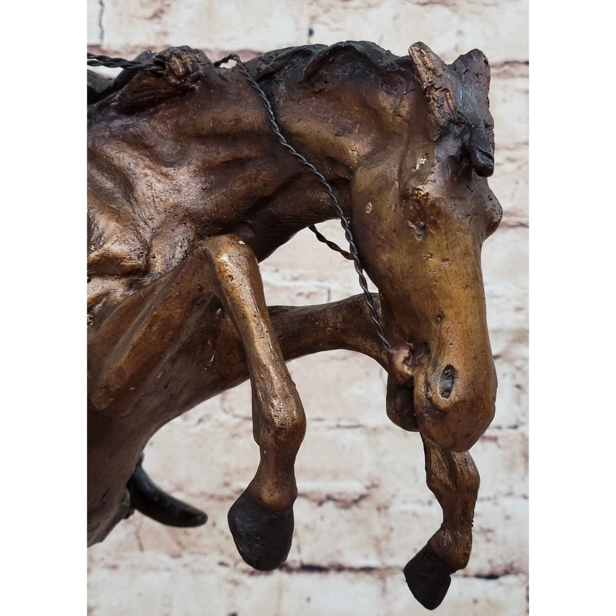 Bronco Buster By Frederic Remington Bronze Statue Sculpture Western Cowboy 17 Inches X 18 Inches