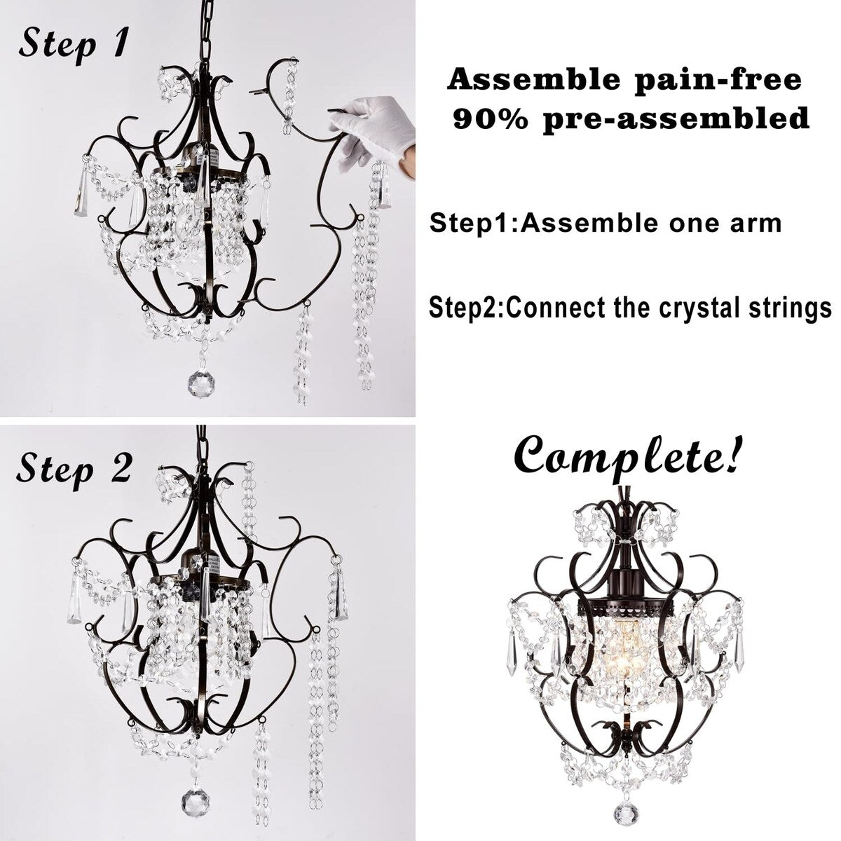 Bronze Chandelier Crystals Chandeliers Small Vintage Chandelier 1 Light Antique Chandelier Light Fixtures