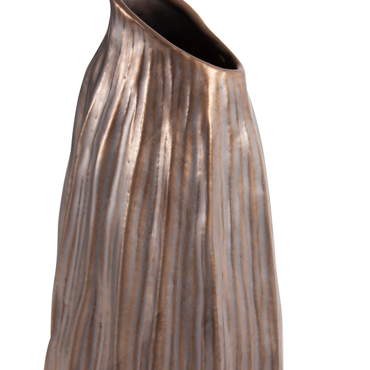 Bronze Gourd Vase, Medium - 15H x 7W x 6D