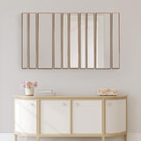 Bronze Metal Framed 10 Piece Accent Mirror Variety Set - N/A