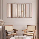 Bronze Metal Framed 10 Piece Accent Mirror Variety Set - N/A