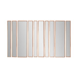 Bronze Metal Framed 10 Piece Accent Mirror Variety Set - N/A