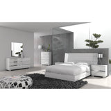 Modern Life Brooke High Gloss Frameless Mirror - White - A/N