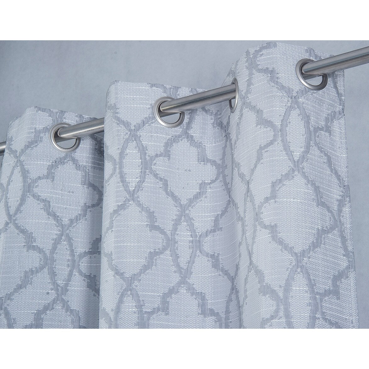 Brookfield Jacquard Grommet Window Curtain Panel