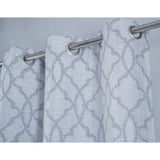Brookfield Jacquard Grommet Window Curtain Panel