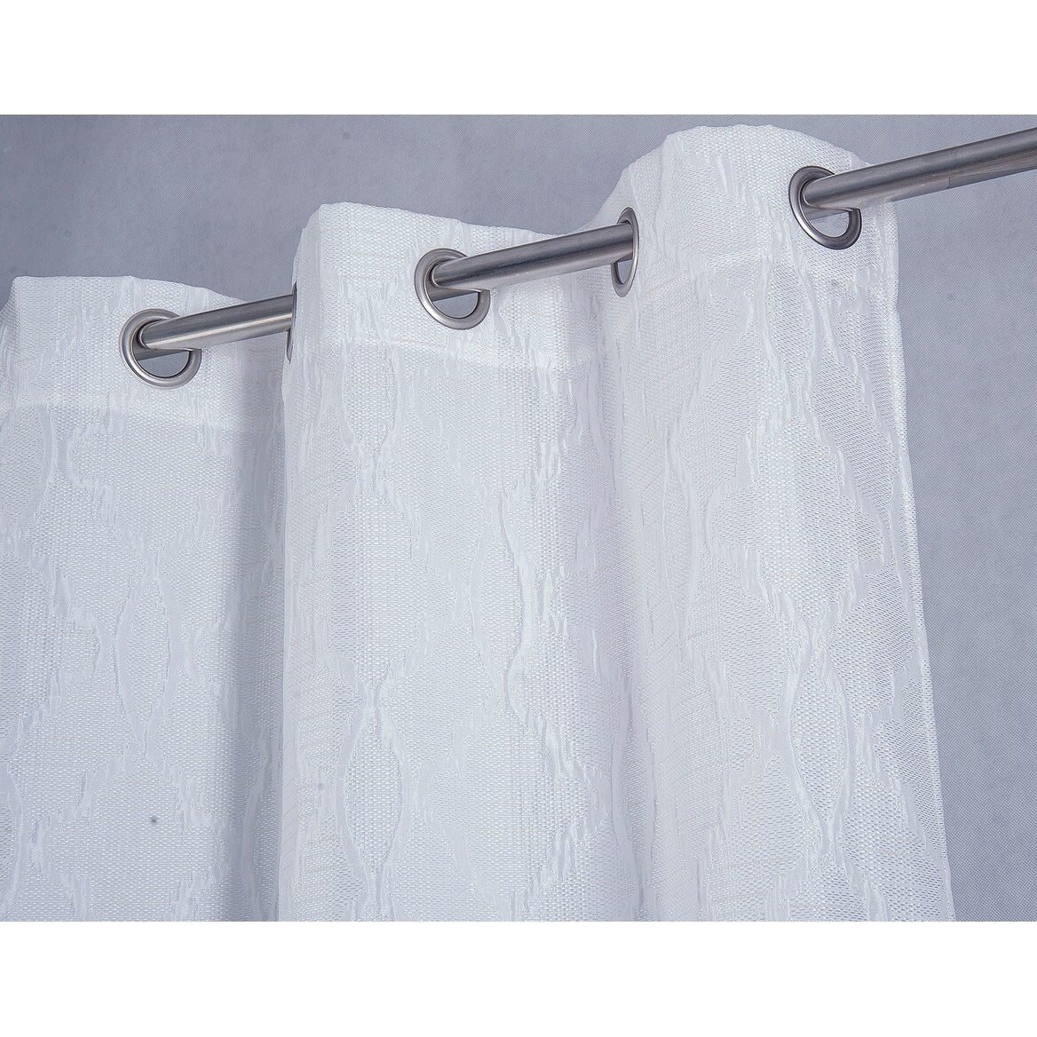 Brookfield Jacquard Grommet Window Curtain Panel
