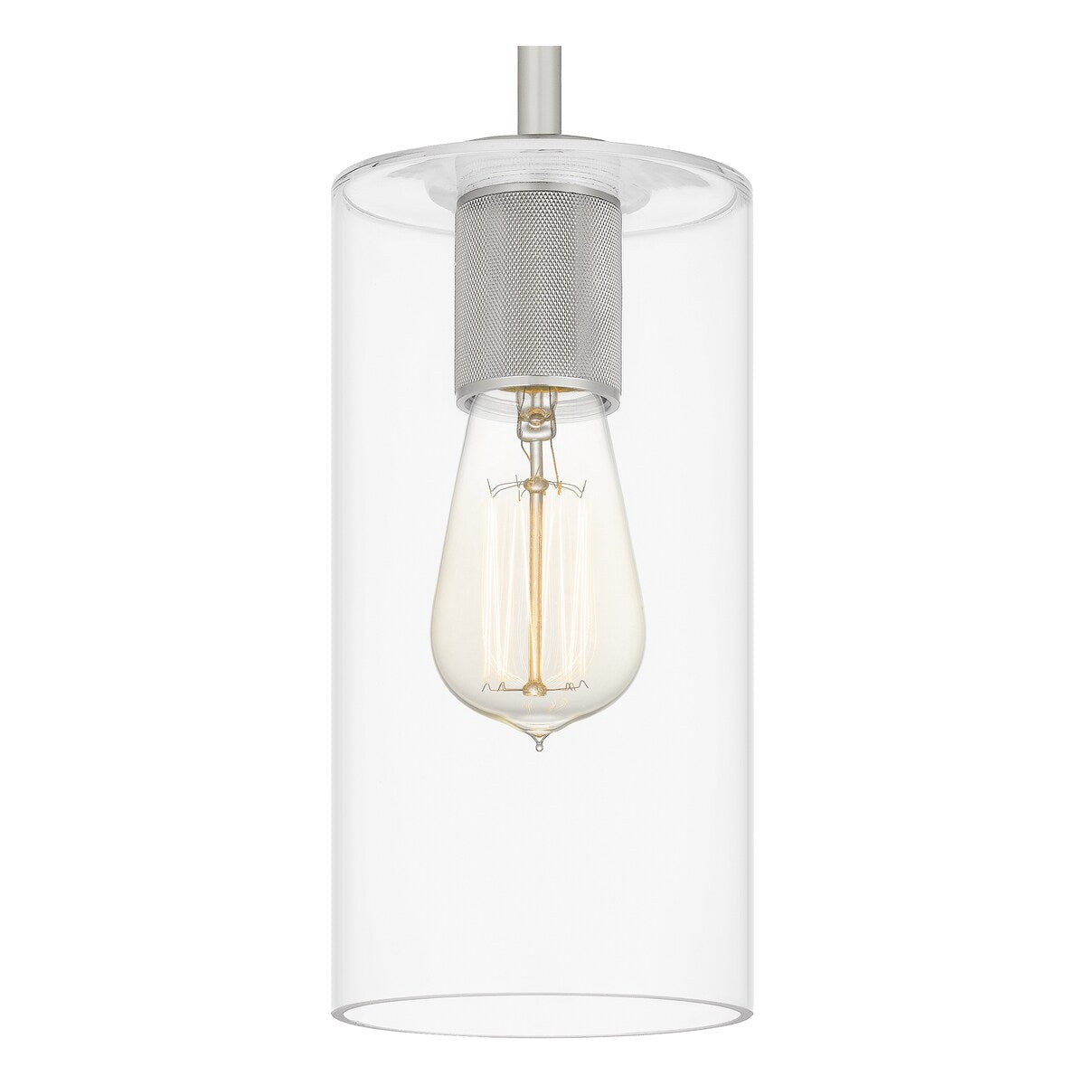 Brookhaven 1-Light Brushed Nickel Mini Pendant - Brushed Nickel